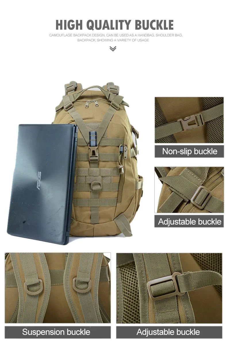 40L Tactical Camping Backpack