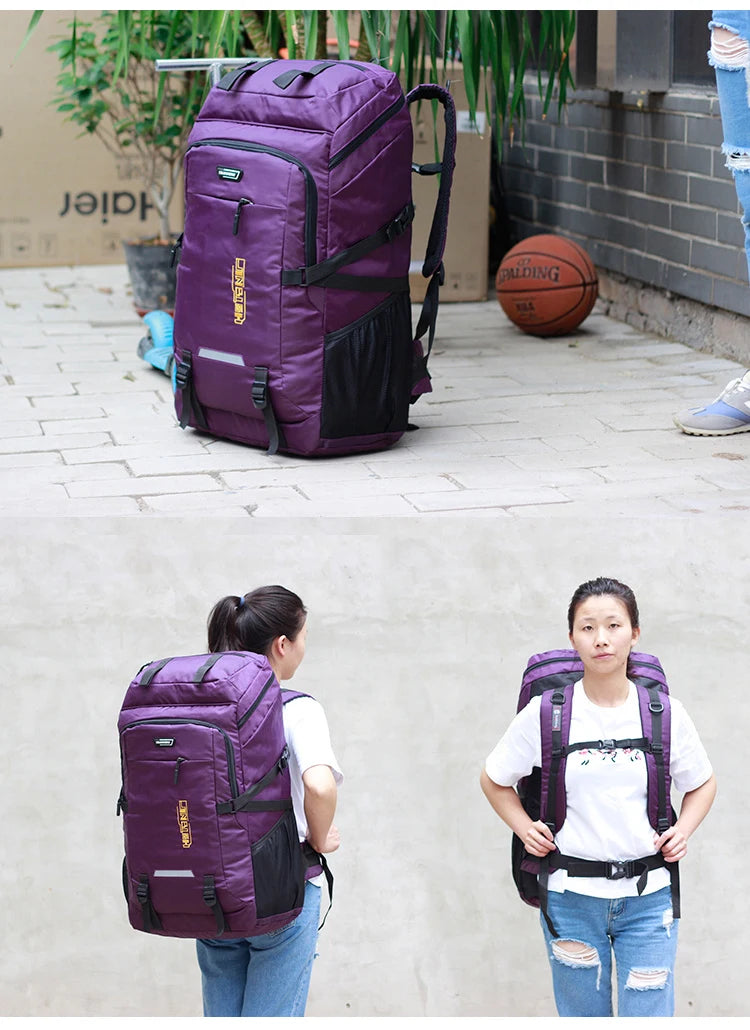 80L/50L Large Capacity Outdoor Hiking & Camping Backpack – Travel Rucksack for Men & Women