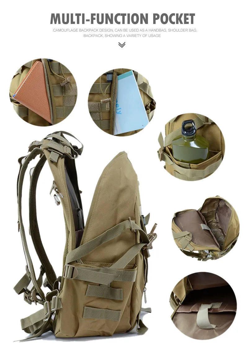 40L Tactical Camping Backpack