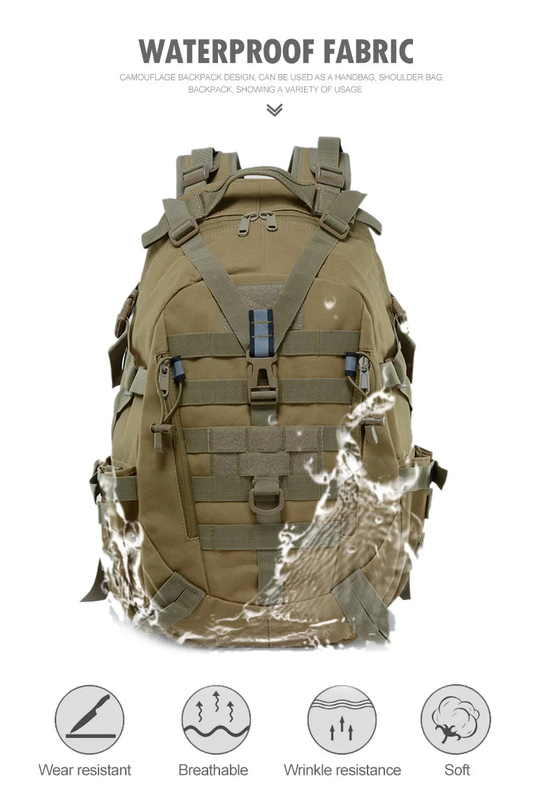 40L Tactical Camping Backpack