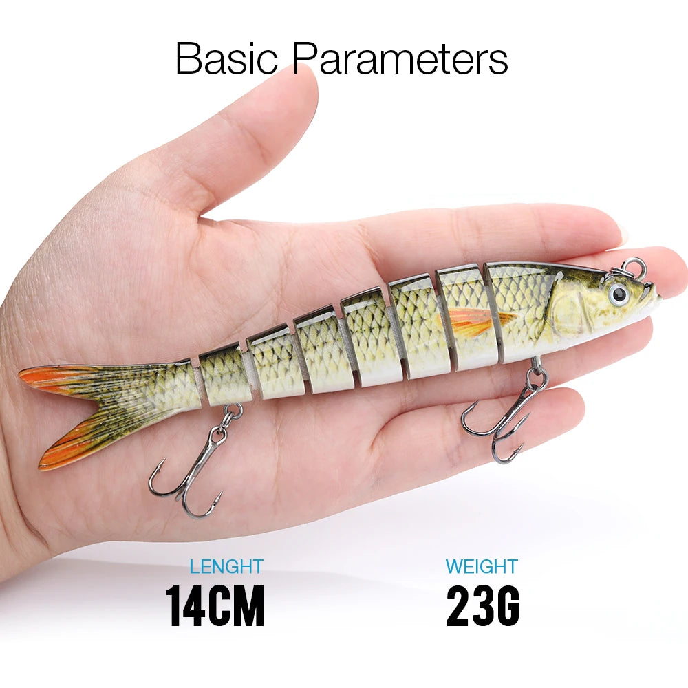VTAVTA Sinking Jointed Crankbait 8-Segment Swimbait