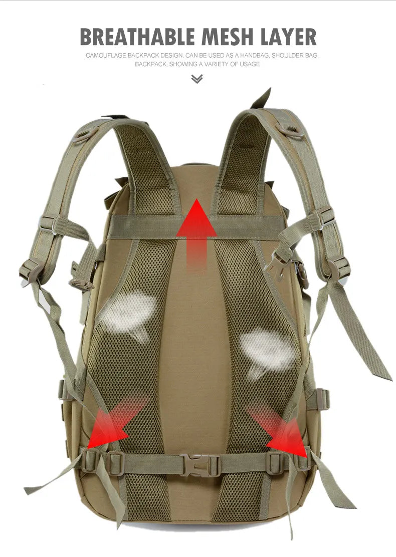 40L Tactical Camping Backpack