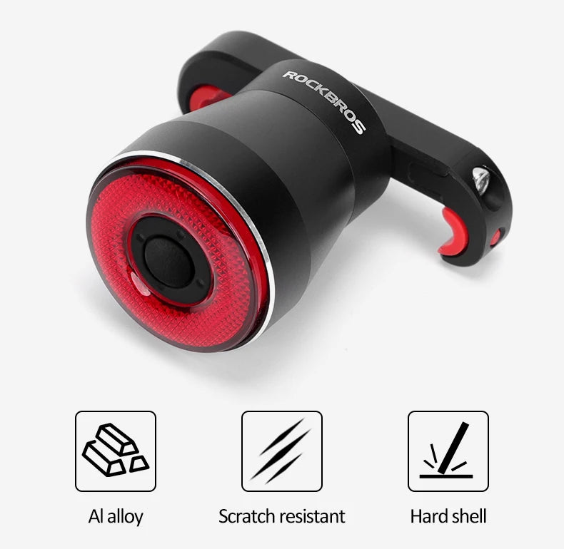 ROCKBROS Bicycle Smart Auto Brake Sensing Light