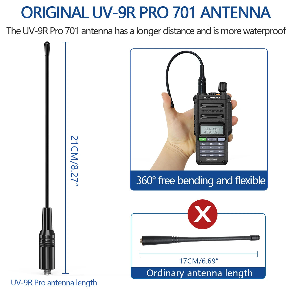 Baofeng UV-9R Pro Walkie Talkie