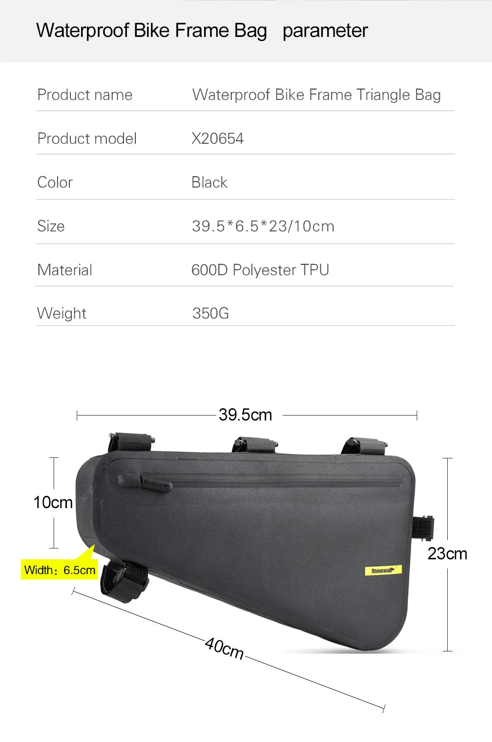 Rhinowalk Bike Bag Set – Waterproof Handlebar, Pannier & Saddle Bags for MTB & Road Bikes