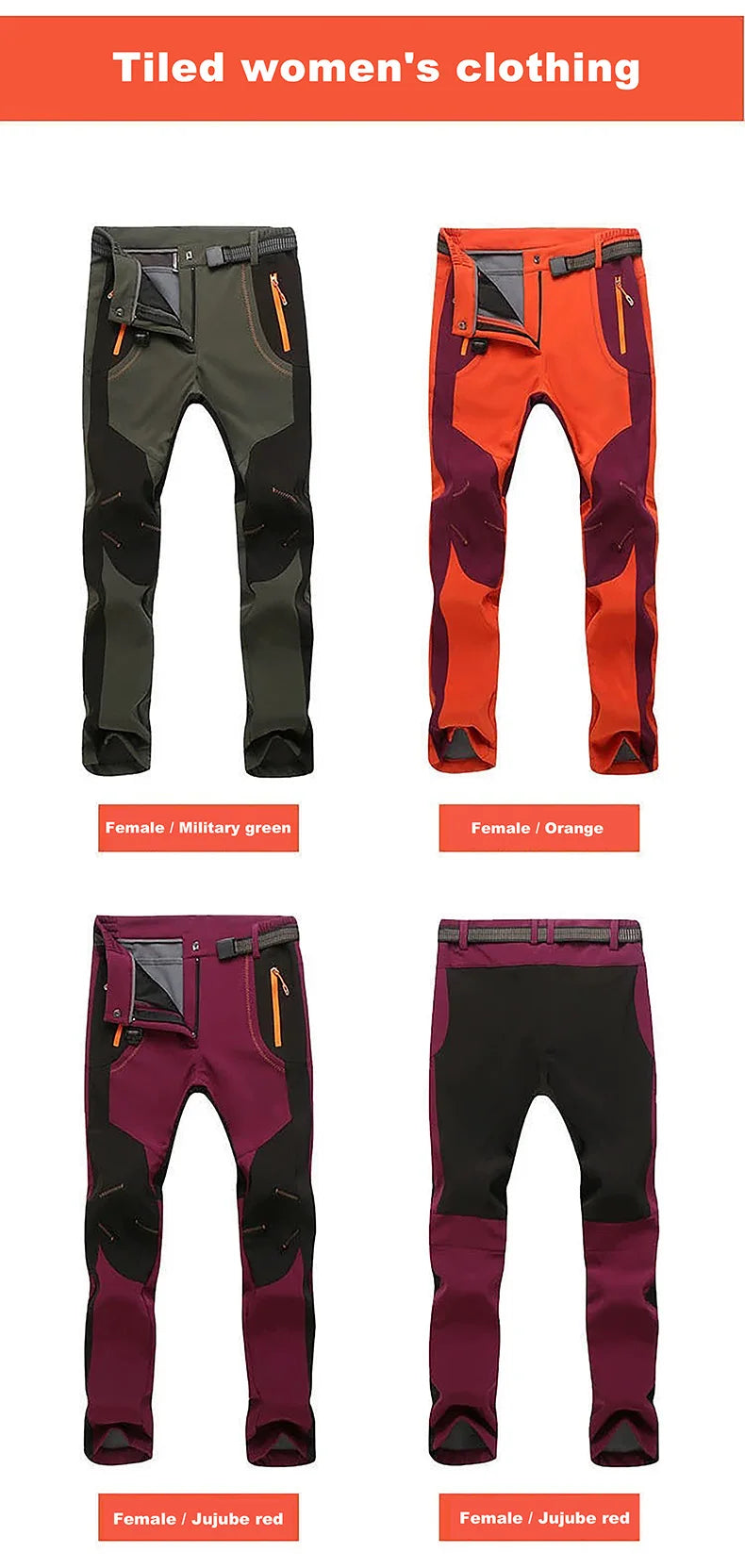 LNGXO Women’s Thick Warm Fleece Winter Pants