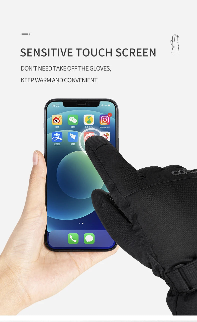 Copozz Waterproof Ski Gloves