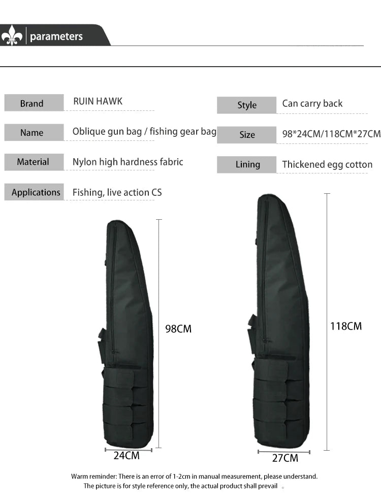 Waterproof Tactical Gun Bag – Heavy-Duty Molle Sniper Case