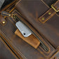 Newsbirds Men's Retro Leather Backpack – Luxury Travel & School Bag
