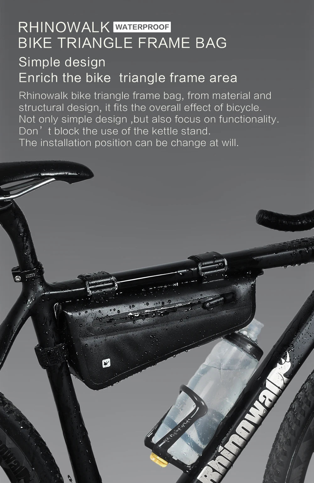Rhinowalk Bike Bag Set – Waterproof Handlebar, Pannier & Saddle Bags for MTB & Road Bikes