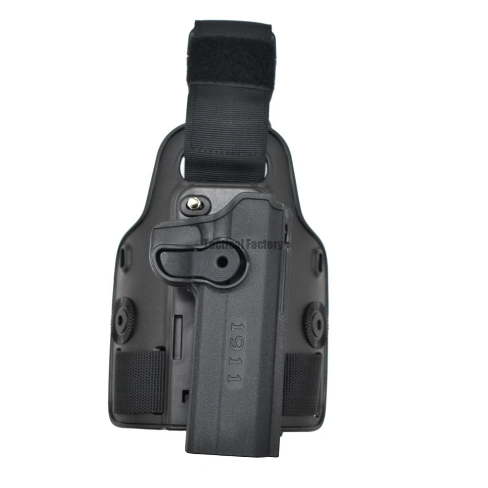 Tactical Drop Leg Pistol Holster for Glock, Colt, Beretta