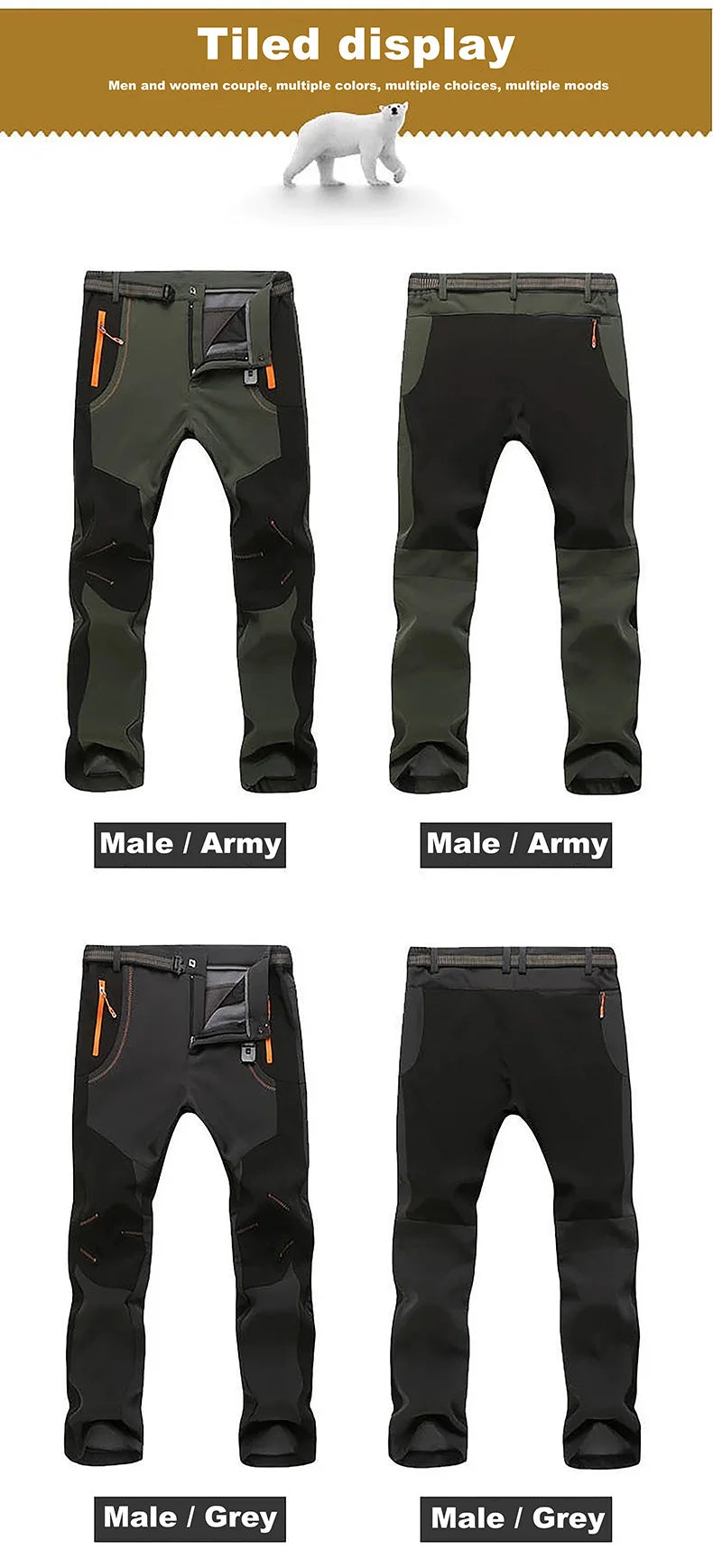 LNGXO Women’s Thick Warm Fleece Winter Pants