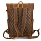 Newsbirds Men's Retro Leather Backpack – Luxury Travel & School Bag