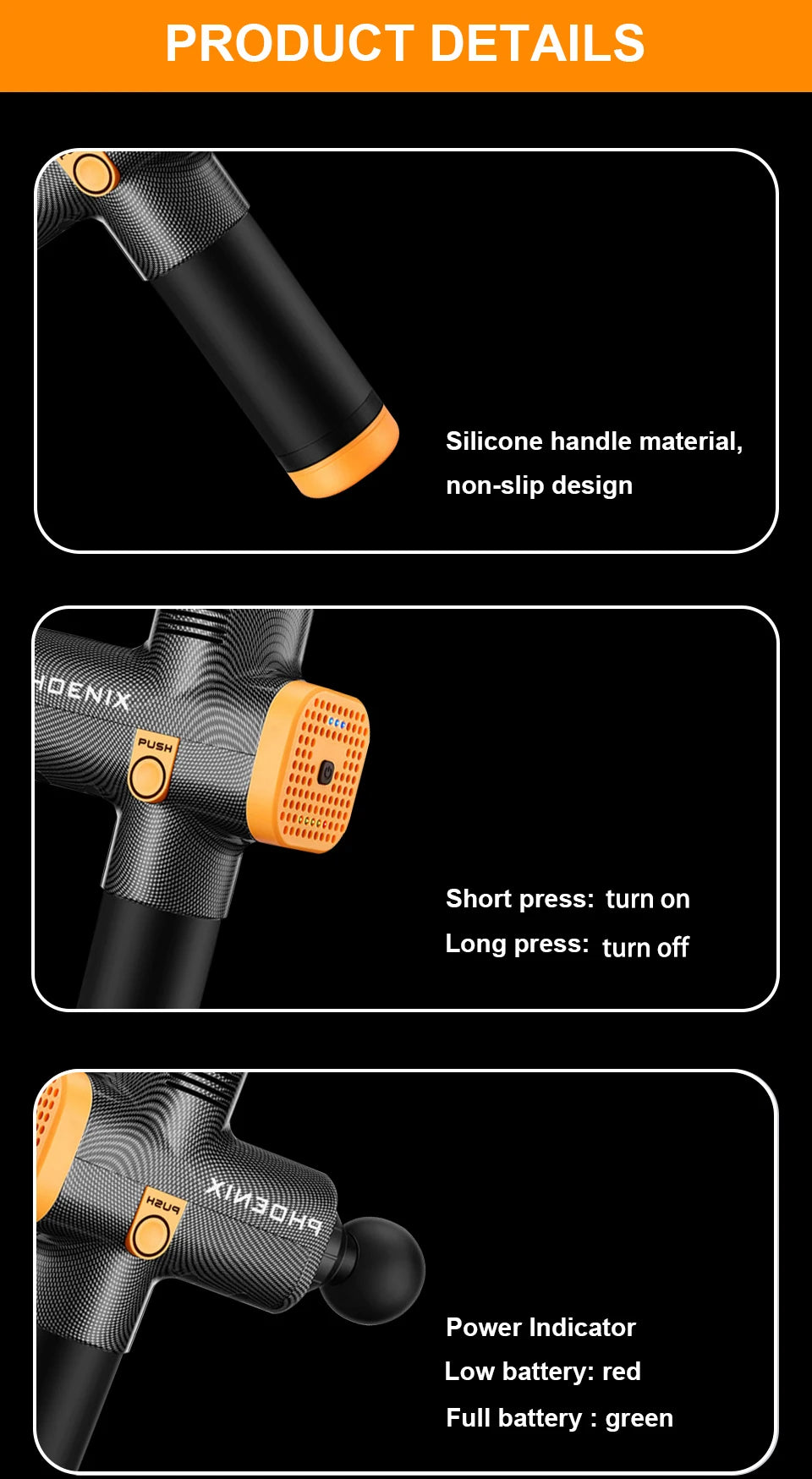 Phoenix A2 Massage Gun Muscle Relaxation Deep Tissue Massager