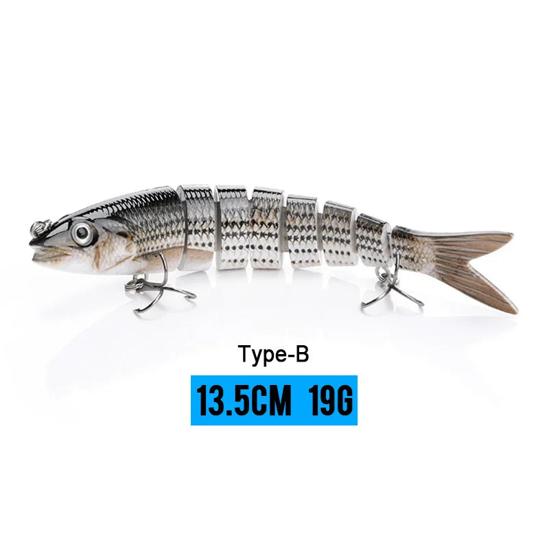 VTAVTA Sinking Jointed Crankbait 8-Segment Swimbait