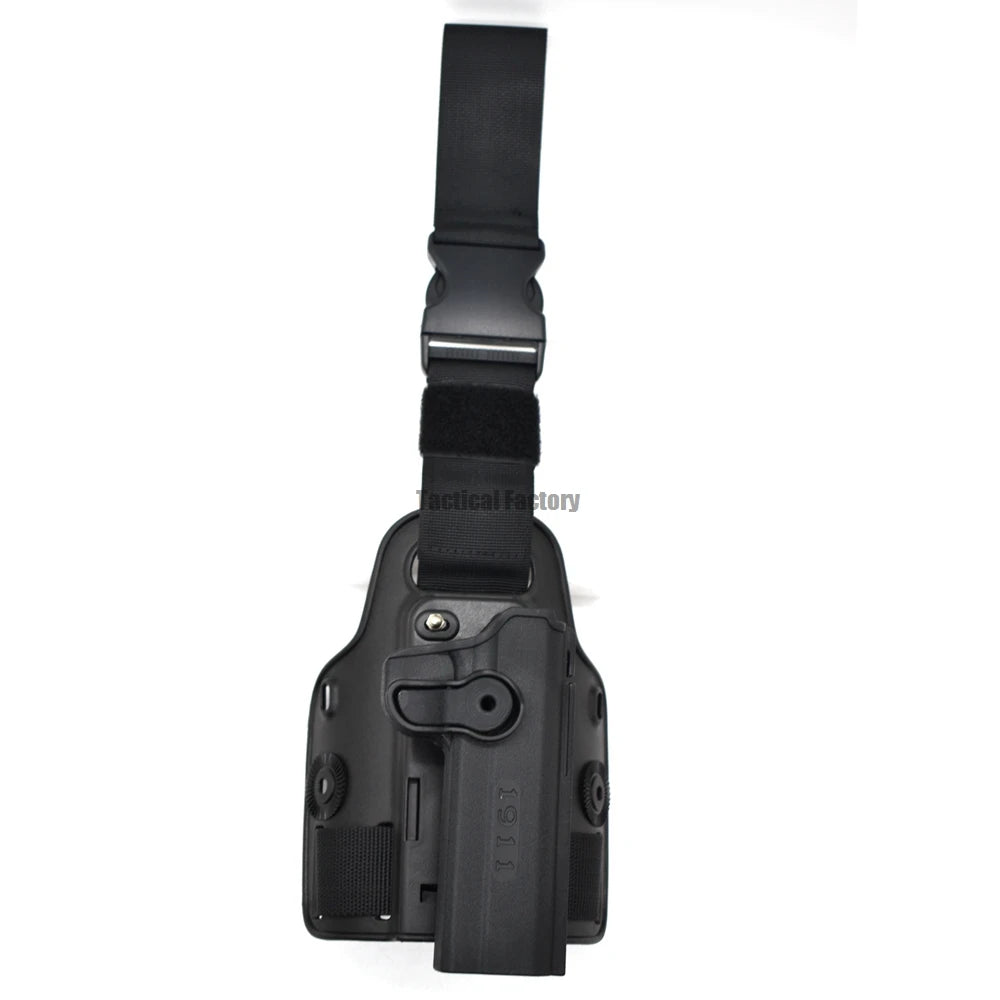 Tactical Drop Leg Pistol Holster for Glock, Colt, Beretta