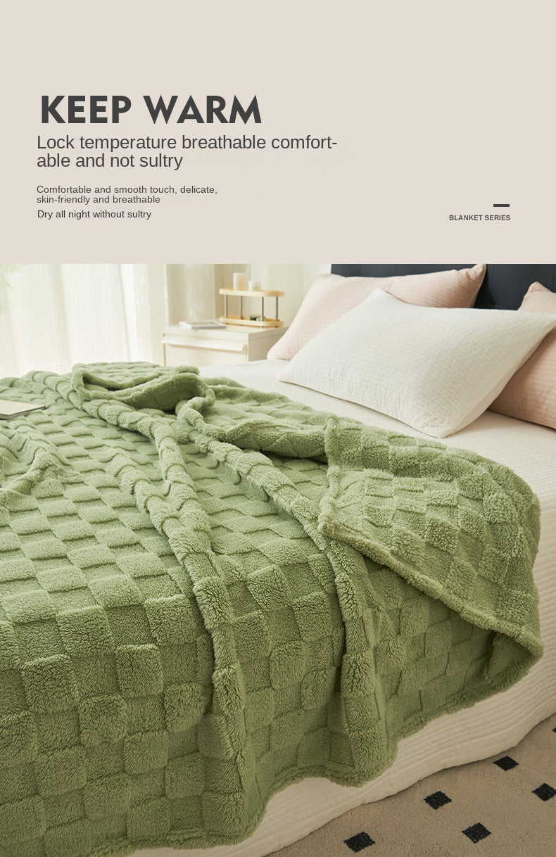 Waffle Plush Multifunctional Blanket