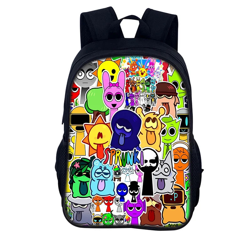 Sprunki Incredibox School Backpack – Stylish Student Bag & Christmas Gift