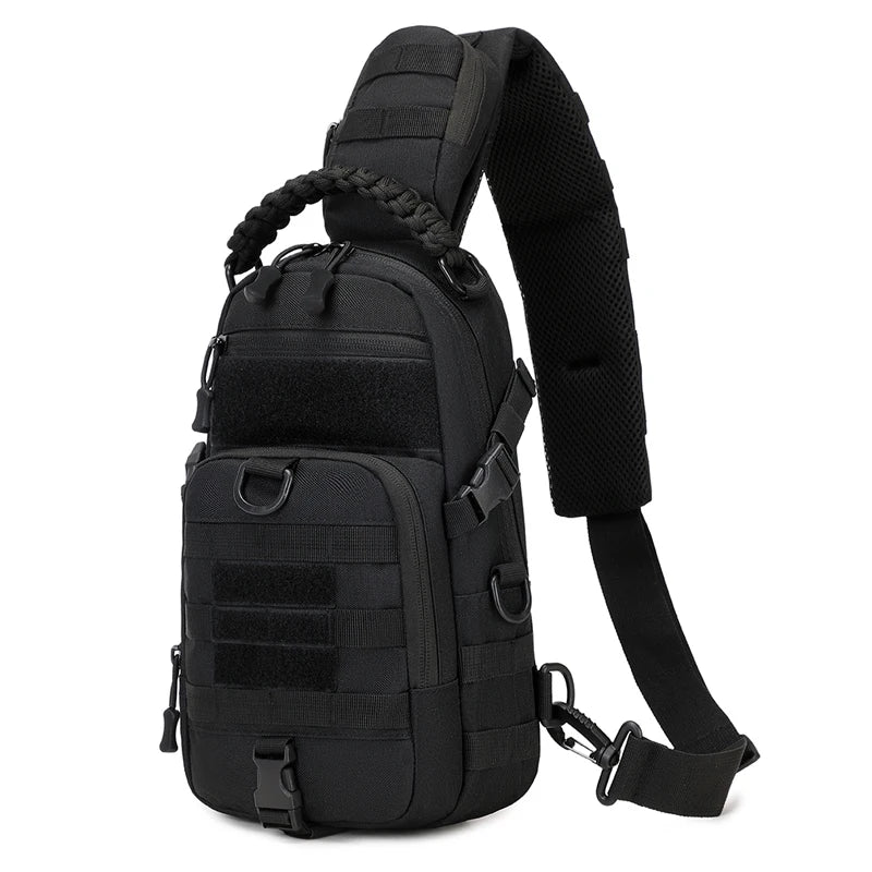 Tactical MOLLE Camping Chest Bag – Outdoor Hiking, Fishing, and Cycling Sling Pack