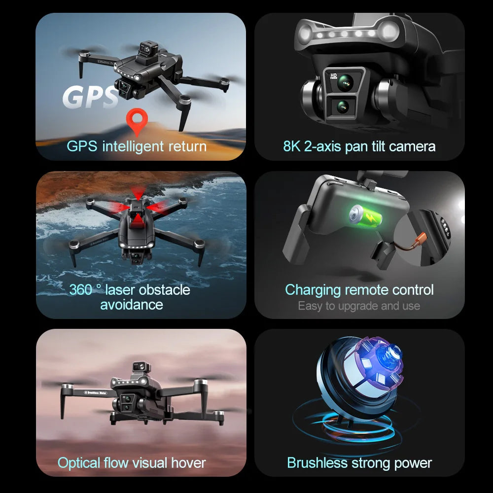 Xiaomi V198GPS Drone ESC 8K Professional HD Camera Drone