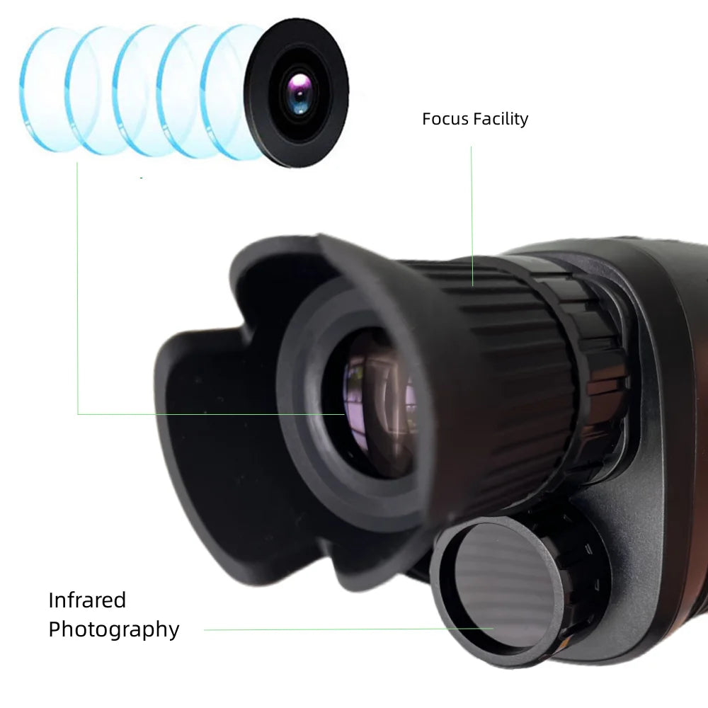 1080P HD Night Vision Monocular with 5X Zoom