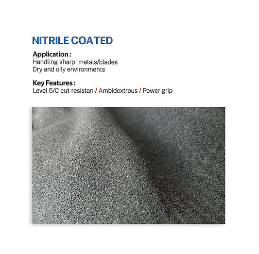 1/3 Pair Level 5 Cut-Resistant Gloves: