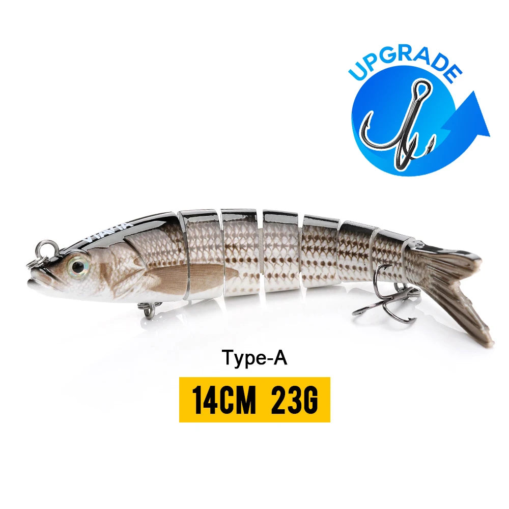 VTAVTA Sinking Jointed Crankbait 8-Segment Swimbait