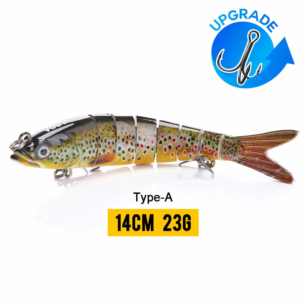 VTAVTA Sinking Jointed Crankbait 8-Segment Swimbait
