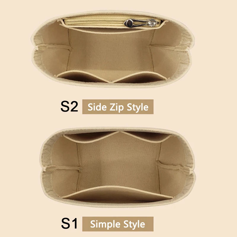 EverToner Felt Bag Organizer for Longchamp LE PLIAGE CUIR Top Handle Bag XS