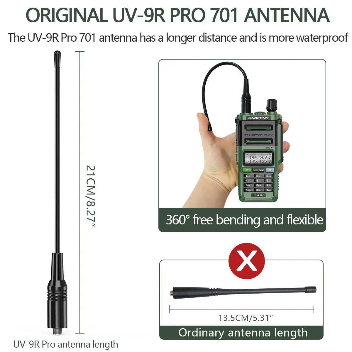 Baofeng UV-9R Pro Walkie Talkie