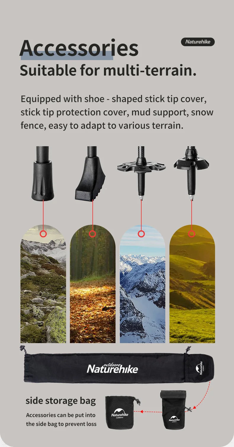 Naturehike Trekking Poles (2pcs) Walking Stick