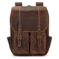 Newsbirds Men's Retro Leather Backpack – Luxury Travel & School Bag