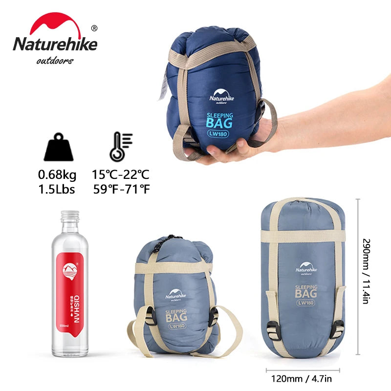 Naturehike LW180 Ultralight Splicable Sleeping Bag  Product Description: