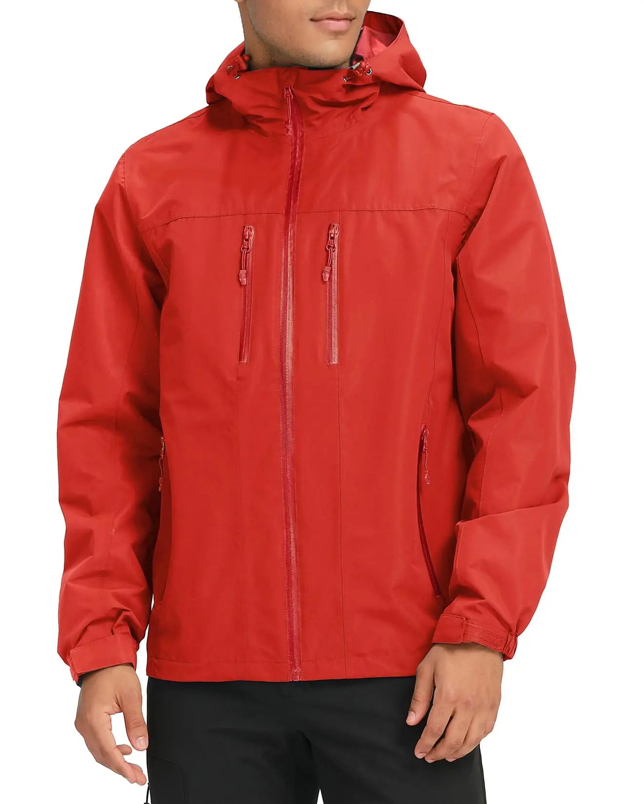 GOLDEN CAMEL Men's Waterproof Softshell Jacket Lightweight Single Hooded Jacket