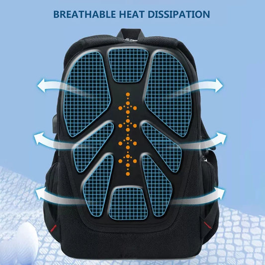 2024 Waterproof Laptop Backpack – 17/20 Inch Airplane Travel & School Bag