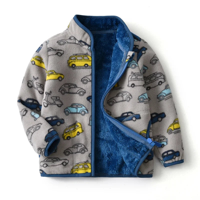 2-8T Camouflage Fleece Jackets for Boys & Girls