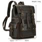 Newsbirds Men's Retro Leather Backpack – Luxury Travel & School Bag