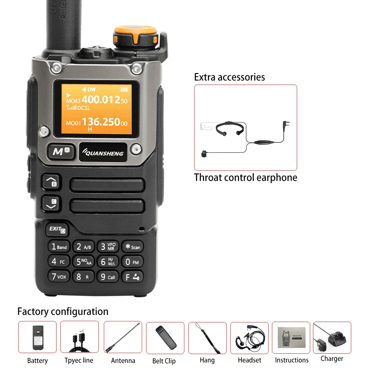 Quansheng UV-K6 Walkie Talkie