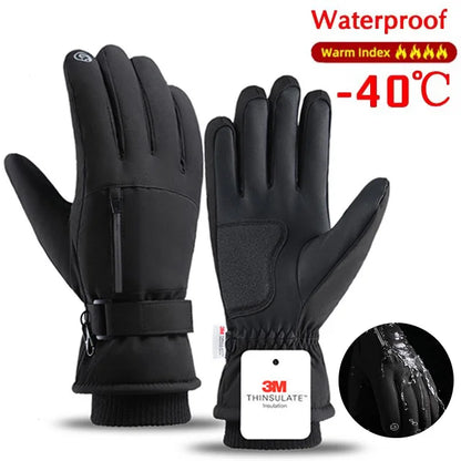 Men Winter Touch Screen Waterproof Gloves