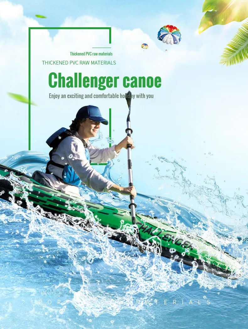 INTEX-68305 Adventure-Ready Inflatable Kayak for Fishing and Water Sports