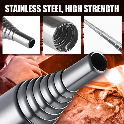 Collapsible Fire Blow Tube – High-Efficiency Mouth Blowpipe for Outdoor & Camping Use