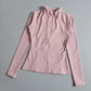 Yoga Wear Ladies Coat Round High Elastic Loose Exercise Yoga Long Sleeve