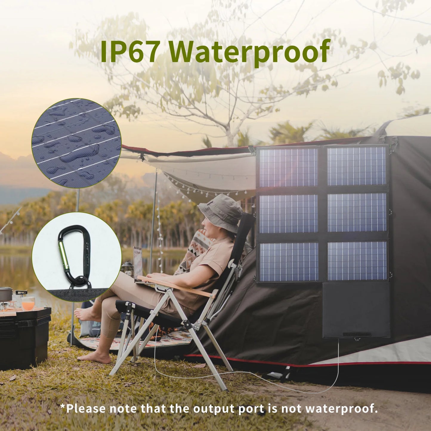 ALLPOWERS Solar Panel 60W Foldable Solar Charger