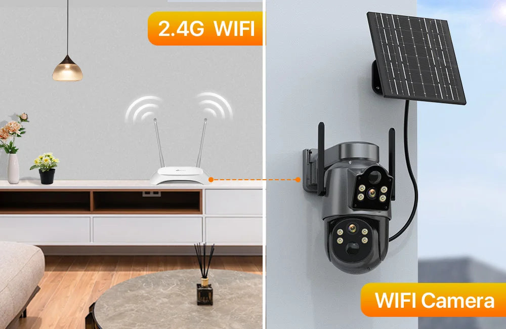 4K HD Solar WiFi Camera Outdoor