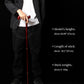 97cm Red Wooden Handle 3-Pieces Walking Stick