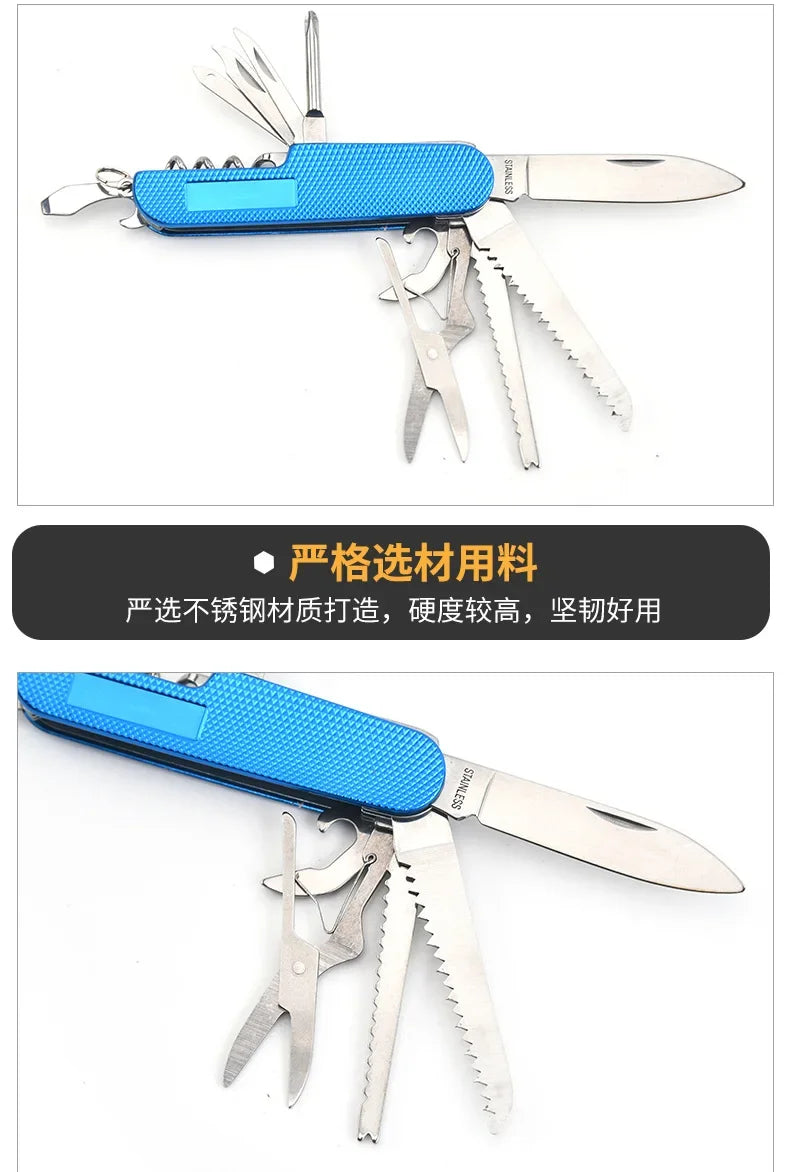 Multifunctional Swiss Folding Knife