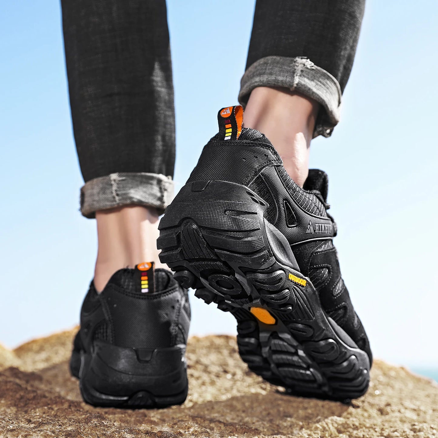 HIKEUP Men's Outdoor Trekking Hiking Shoes