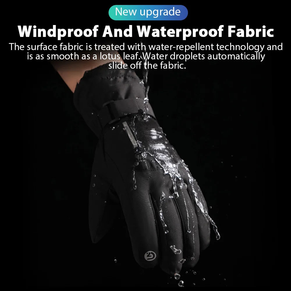 Men Winter Touch Screen Waterproof Gloves