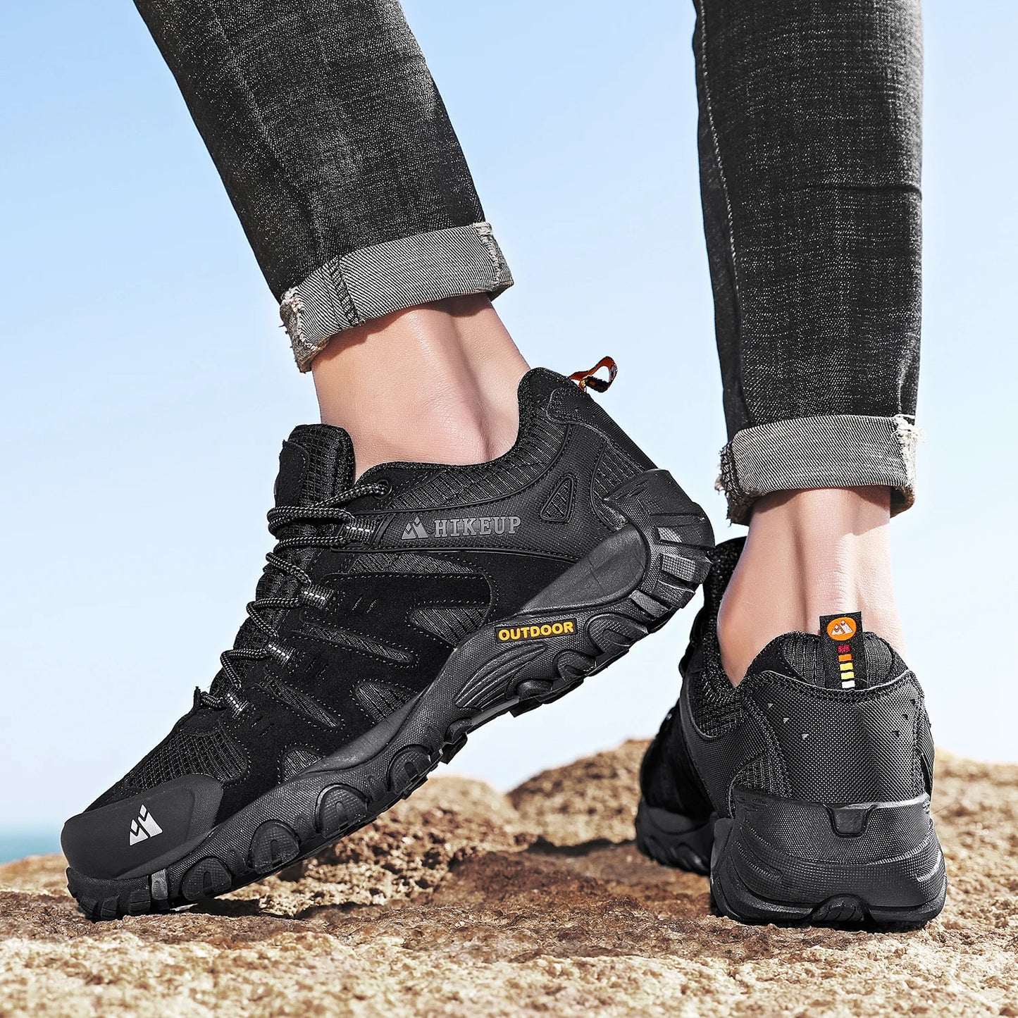 HIKEUP Men's Outdoor Trekking Hiking Shoes