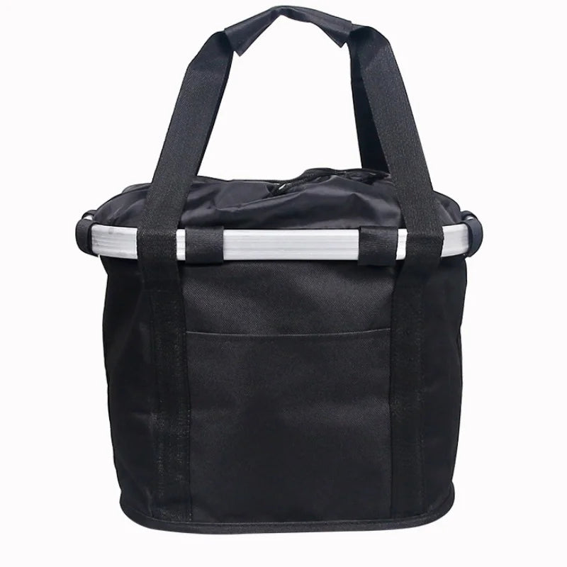Bicycle Front Basket – 2-in-1 Detachable Bike Handlebar Bag for Small Pets & Cargo